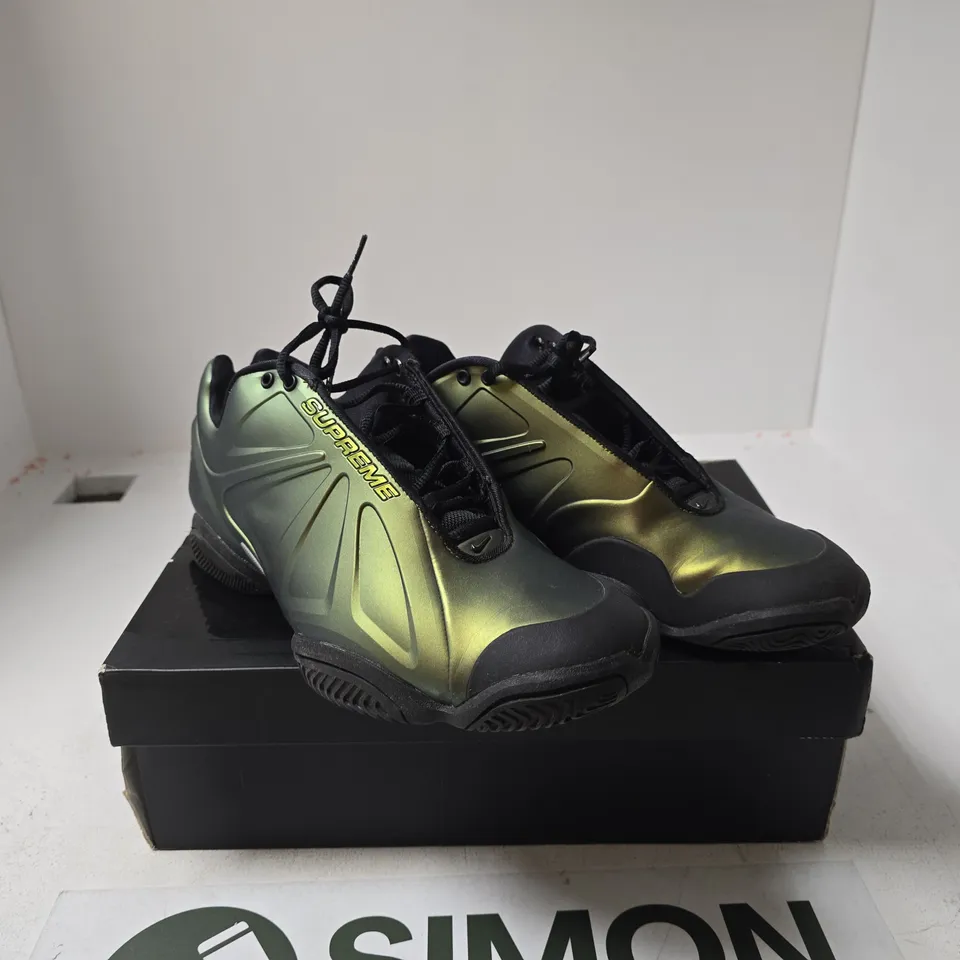 NIKE AIR ZOOM COURTPOSITE METALLIC GOLD/BLACK UK 10 BOXED