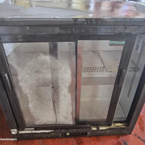 POLAR UNDER COUNTER BOTTLE DISPLAY FRIDGE BLACK