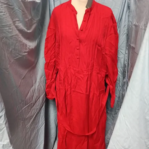 GHOST LONDON FREYA DRESS – RED - UK 18
