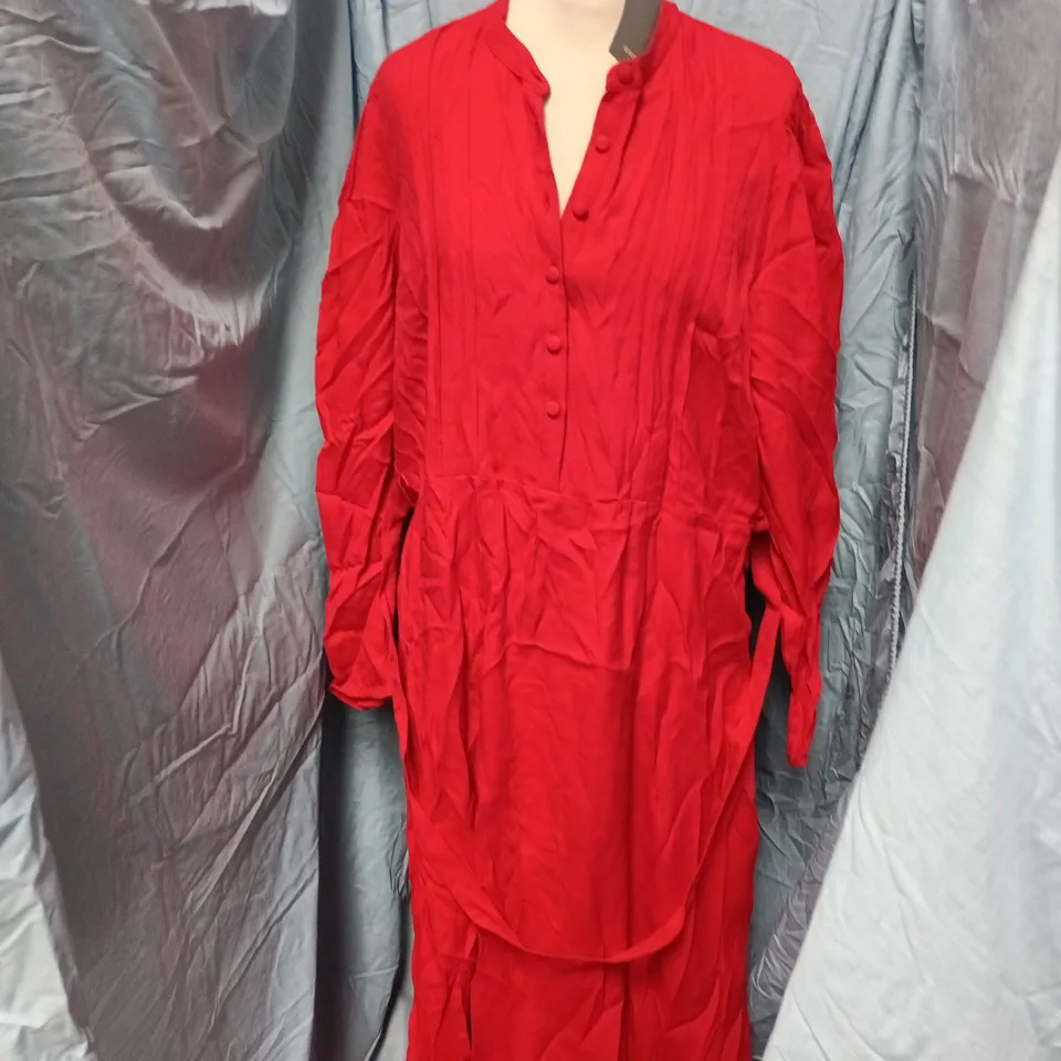 GHOST LONDON FREYA DRESS – RED - UK 18