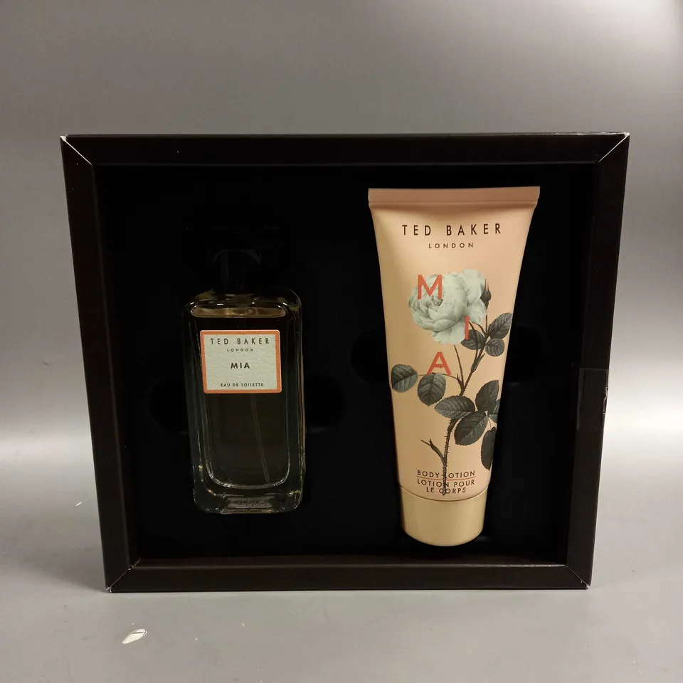 BOXED TED BAKER MIA GIFT SET EAU DE TOILETTE & BODY LOTION RRP £25