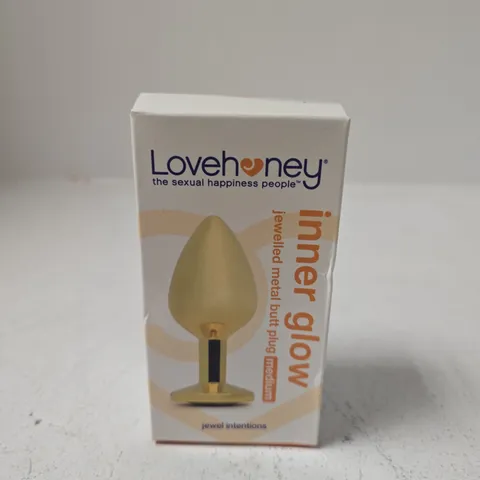 LOVEHONEY INNER GLOW JEWELLED METAL BUTT PLUG – MEDIUM