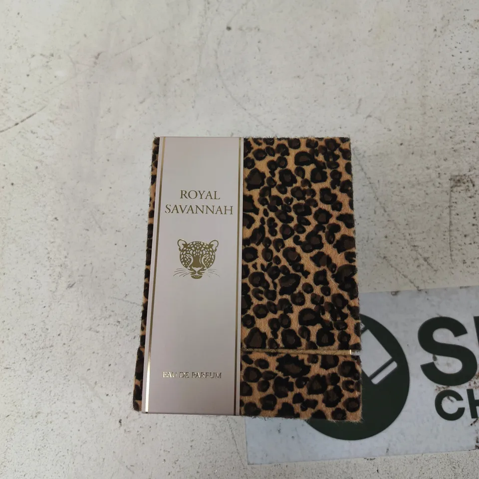 ROYAL SAVANNAH EAU DE PARFUM – LEOPARD PRINT BOTTLE WITH BOX