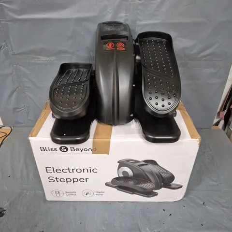 BOXED BLISS & BEYOND ELECTRONIC STEPPER IN BLACK