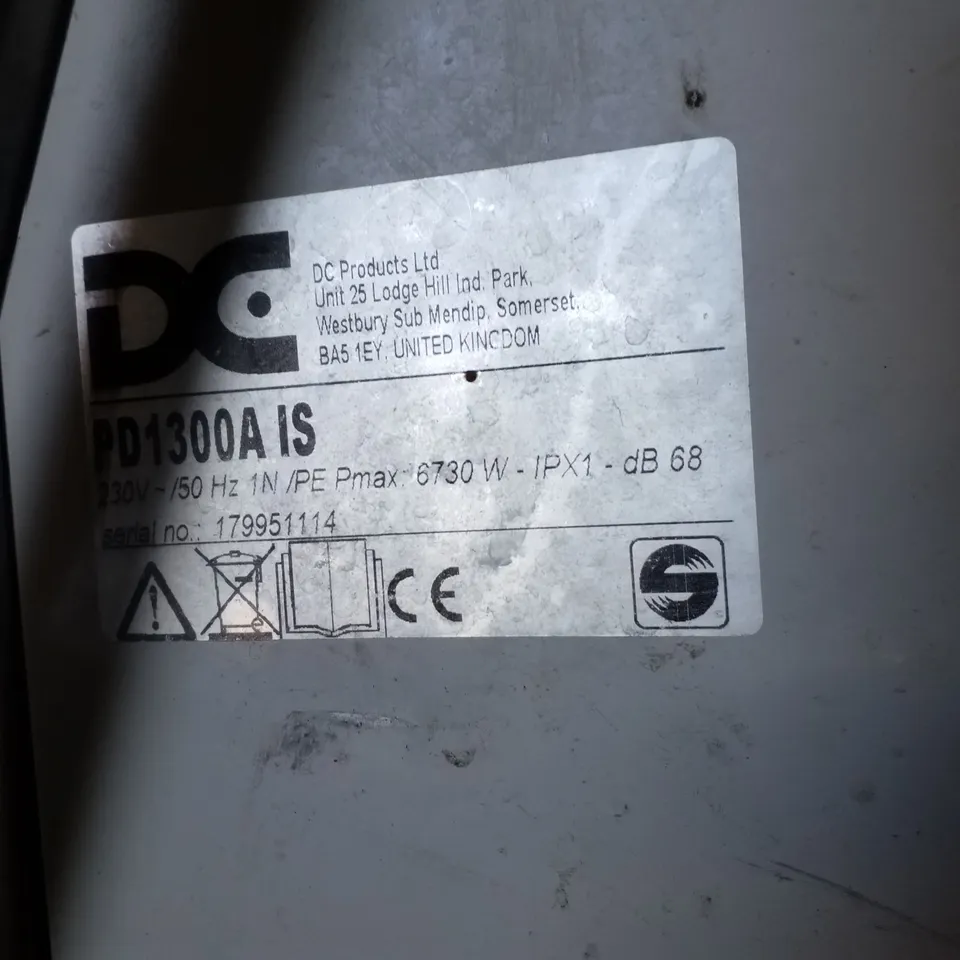 DC HOOD DISHWASHER PD1300AIS