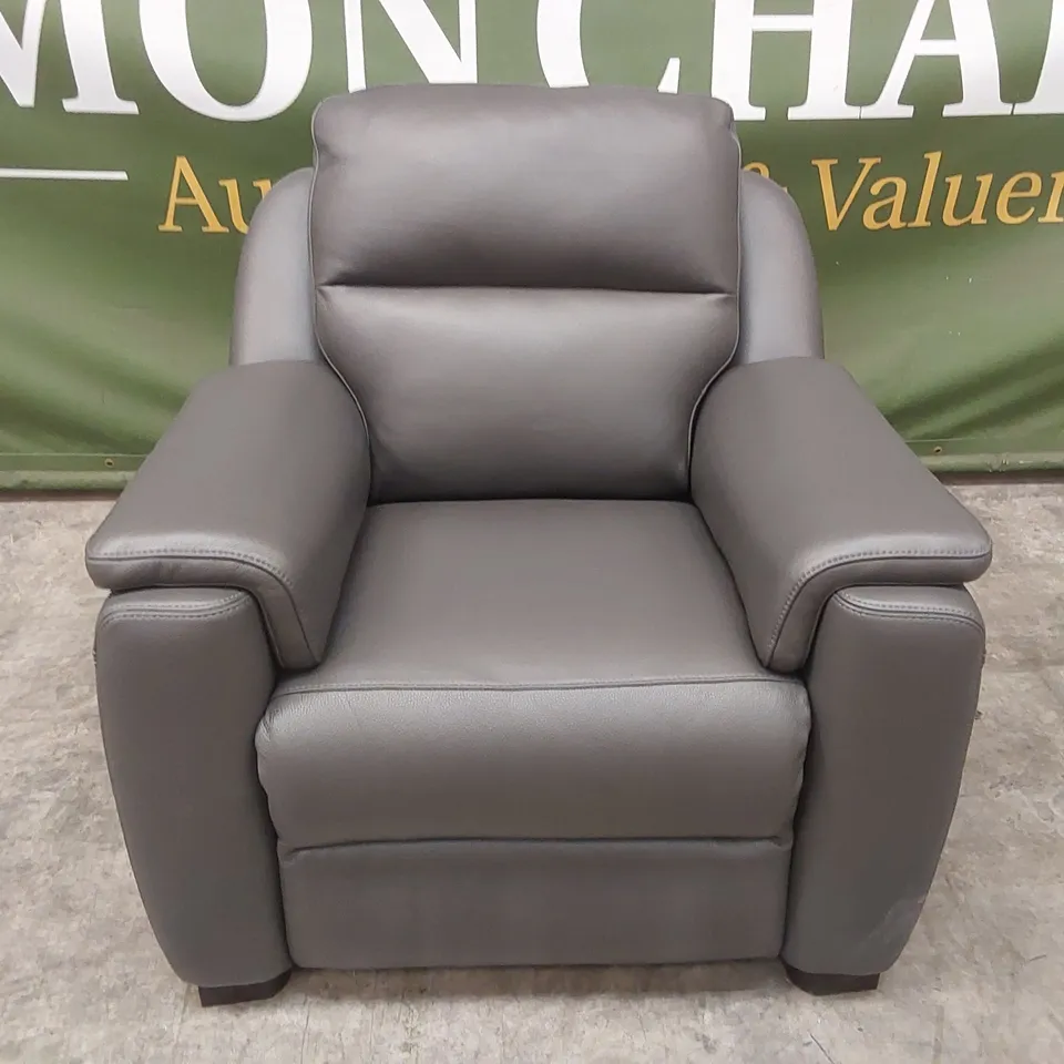 QUALITY DESIGNER ITALIAN MADE PARMA LEATHER ARMCHAIR