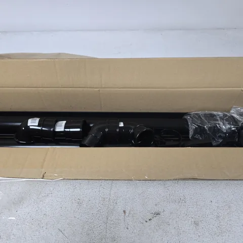 SHED GUTTER KIT – BLACK PLASTIC GUTTERS