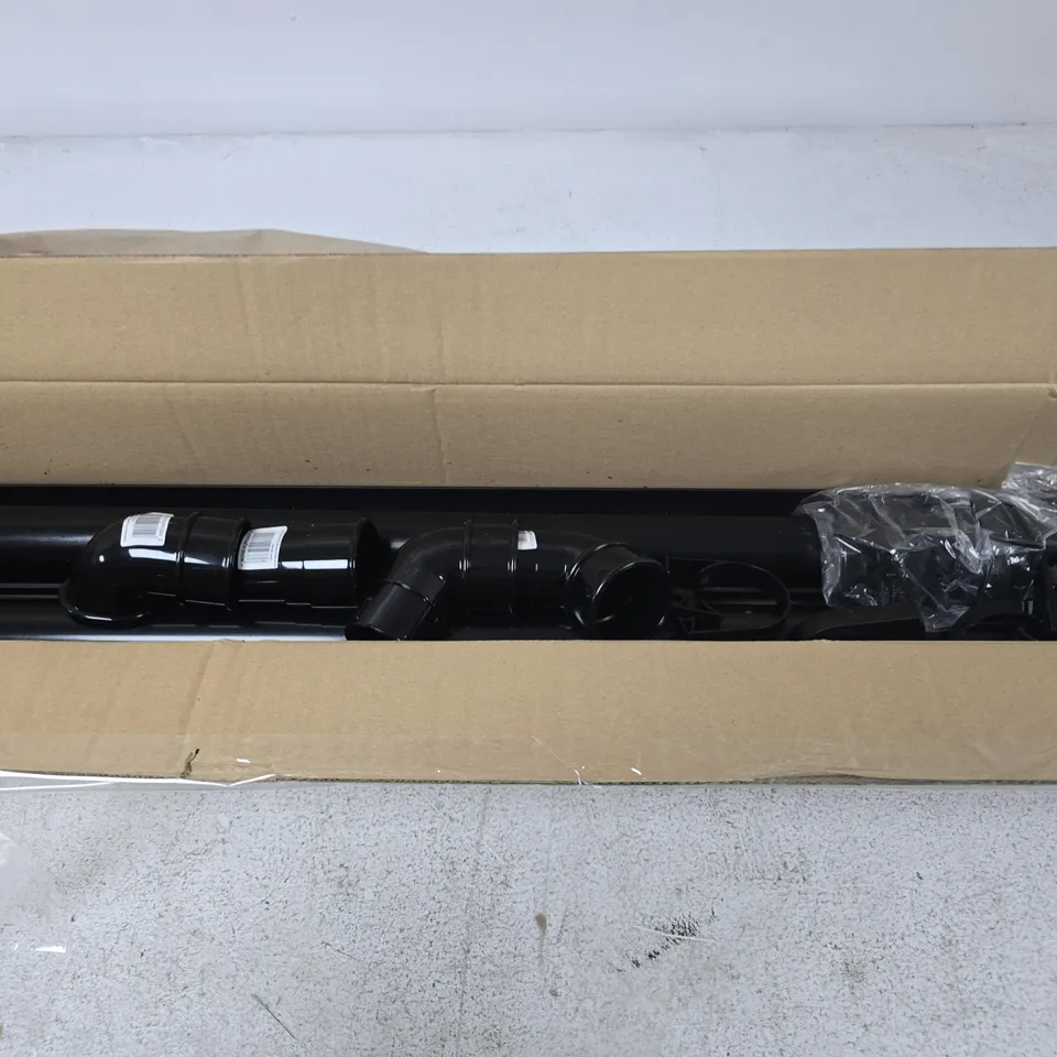 SHED GUTTER KIT – BLACK PLASTIC GUTTERS