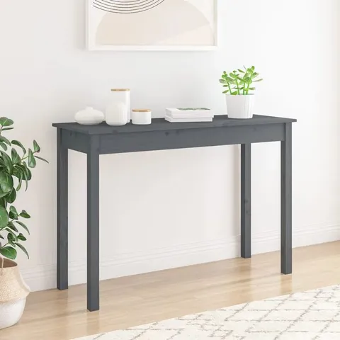 BOXED SOLID WOOD CONSOLE TABLE (1 BOX)