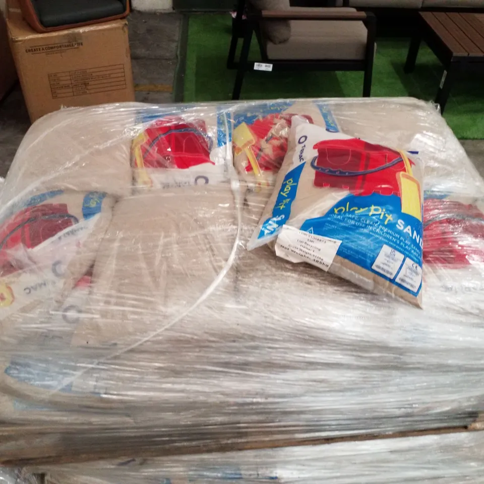 2 PALLETS EACH CONTAINING APPROXIMATELY 35 BAGS OF PLAY SAND