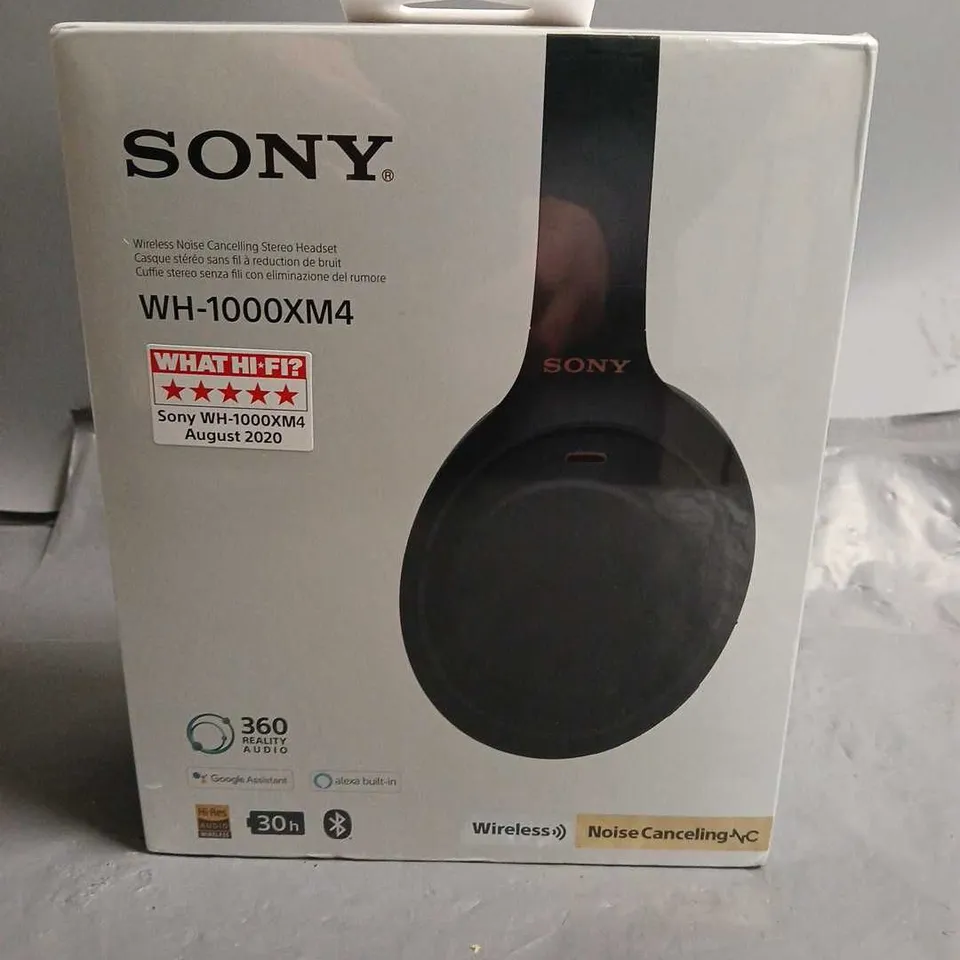 SEALED SONY NOISE CANCELLING STERWEO HEADSET - WH-1000XM4