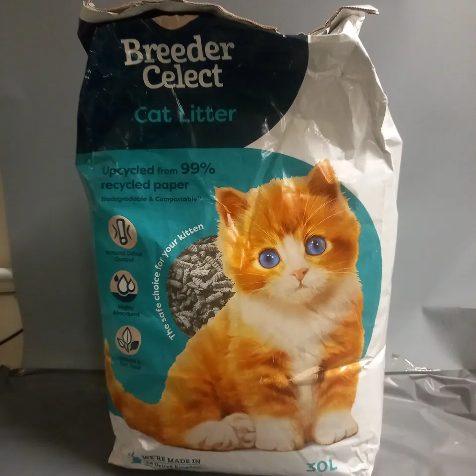 SEALED BREEDER SELECT CAT LITTER - 30L - COLLECTION ONLY 