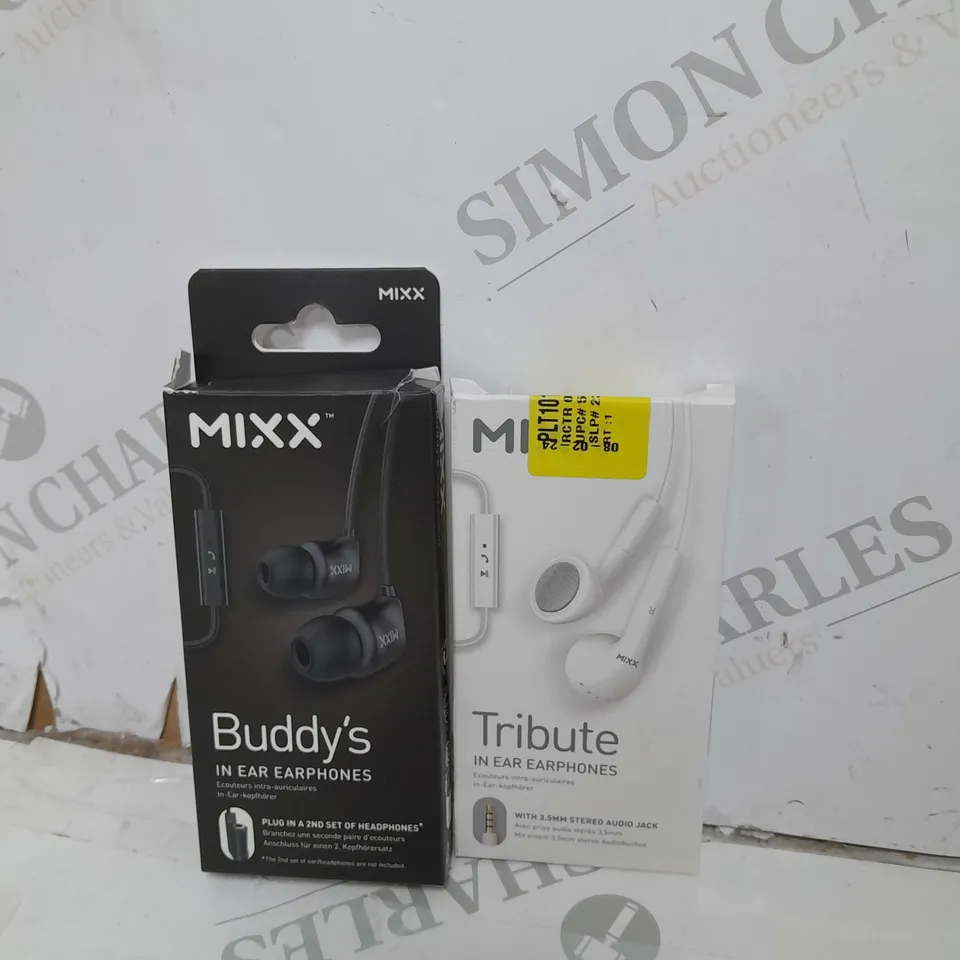 SET OF 2 MIXX WIRED EARPHONES