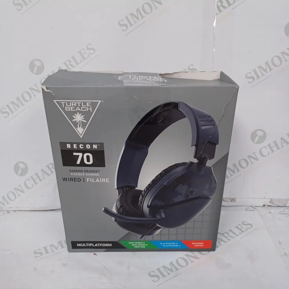 TURTLE BEACH RECON 70 WIRED MULTIPLATFORM GAMING HEADSET 