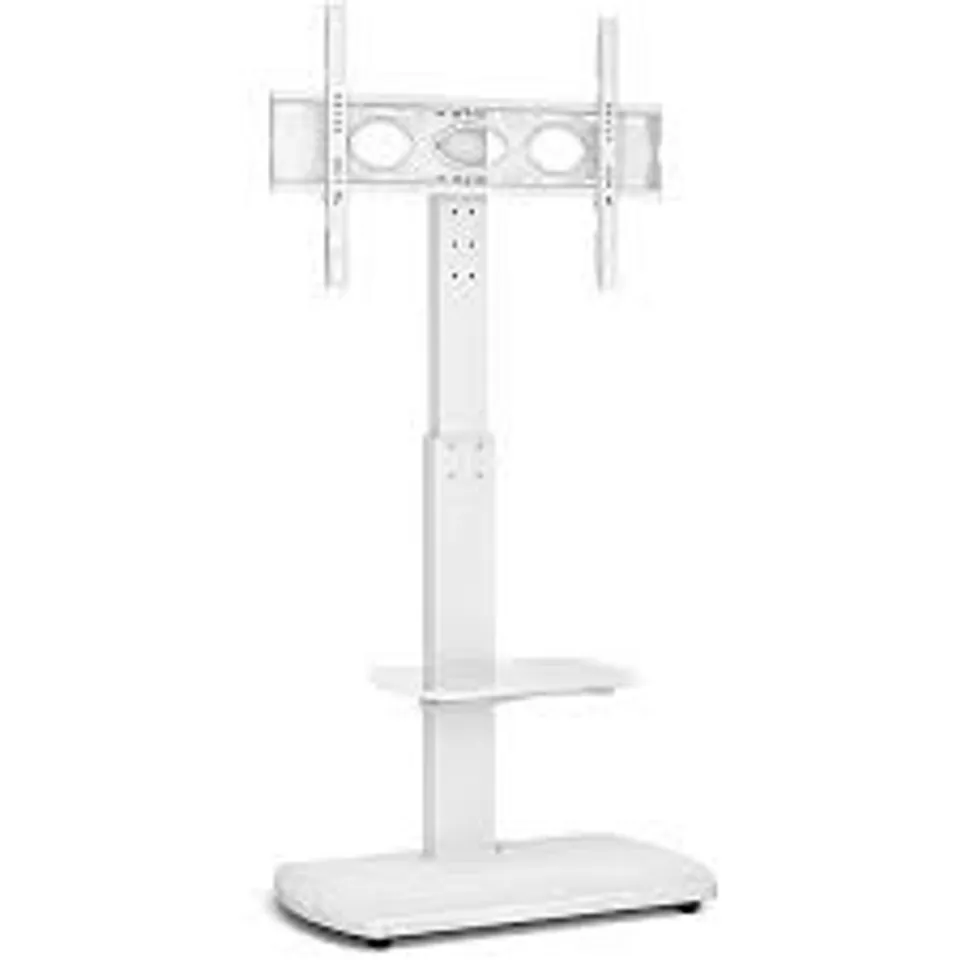 BOXED TTAP HEIGHT ADJUSTABLE TV STAND - WHITE (1 BOX)