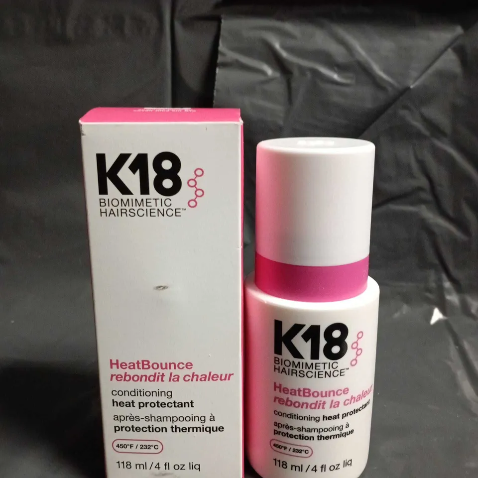 K18 BIOMETRIC HAIRSCIENCE HEATBOUNCE CONDITIONING HEAT PROTECTANT – 118 ML