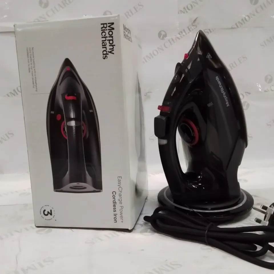 BOXED MORPHY RICHARDS EASYCHARGE POWER+ CORDLESS IRON
