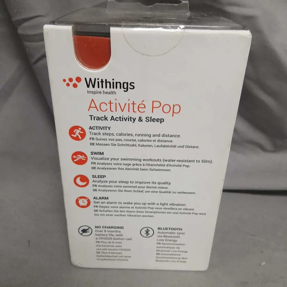 WITHINGS ACTIVITÉ POP – ACTIVITY & SLEEP WATCH, BLACK