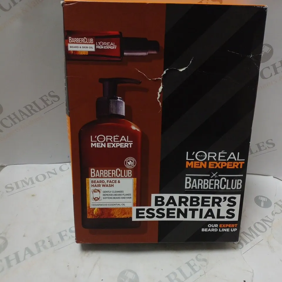 BOXED LOREAL MEN EXPERT BARBERCLUB BARBERS ESSENTIALS RRP £18