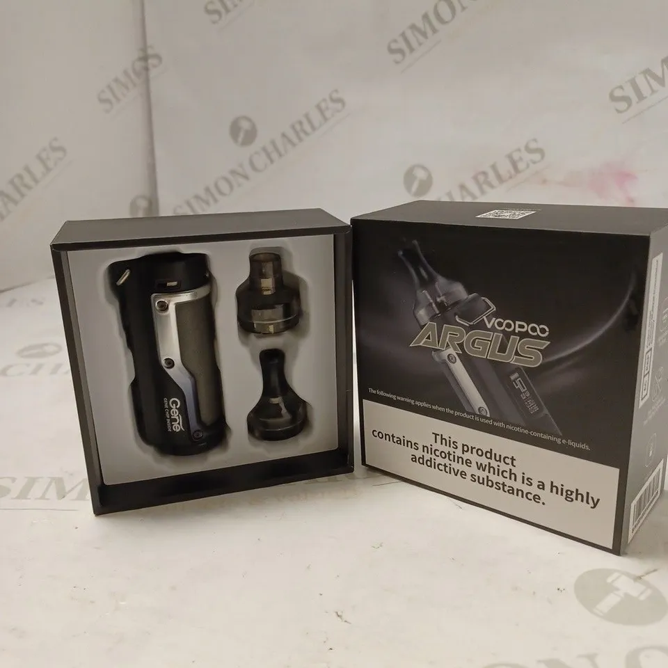 BOXED VOOPOO ARGUS - VINTAGE GREY AND BLACK SILVER. 