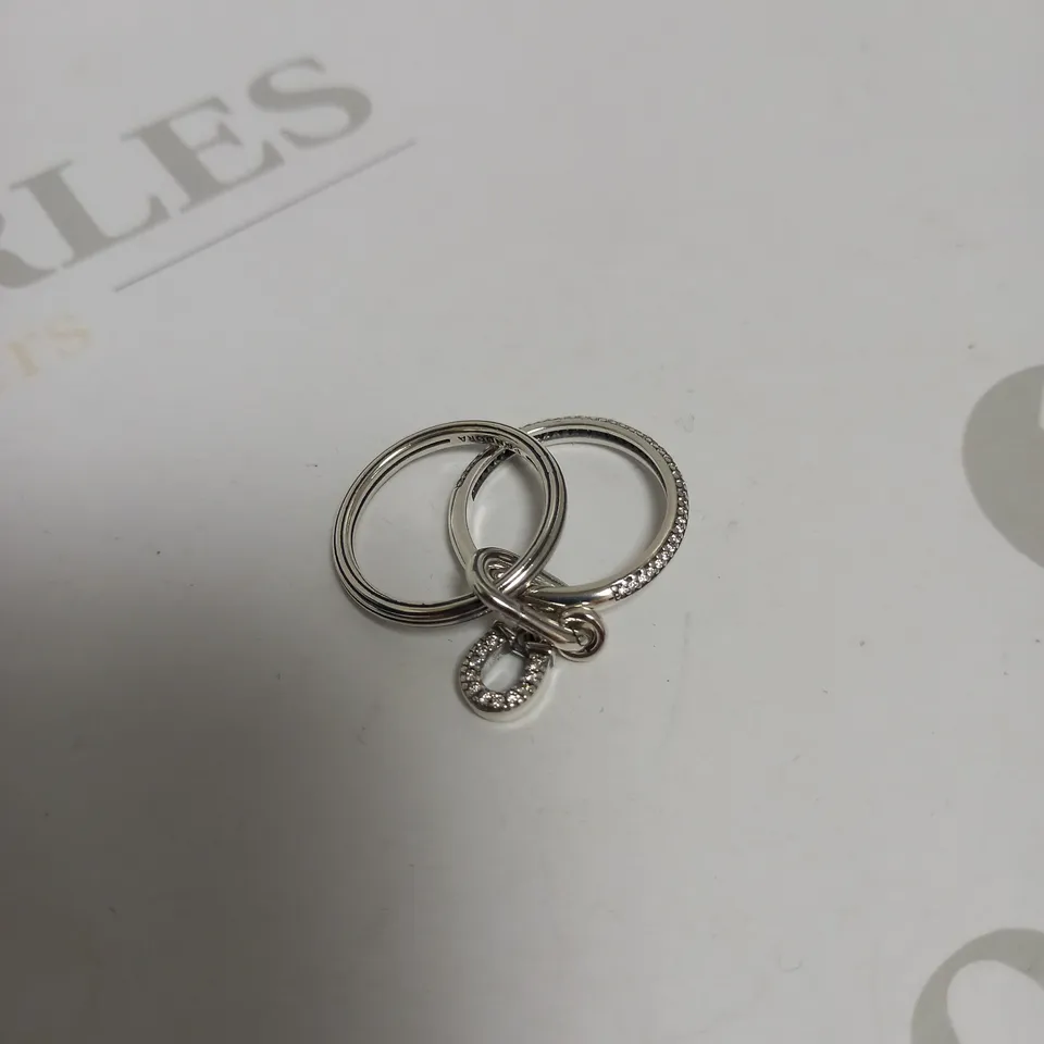 PANDORA HORSESHOE PENDANT WITH RING 