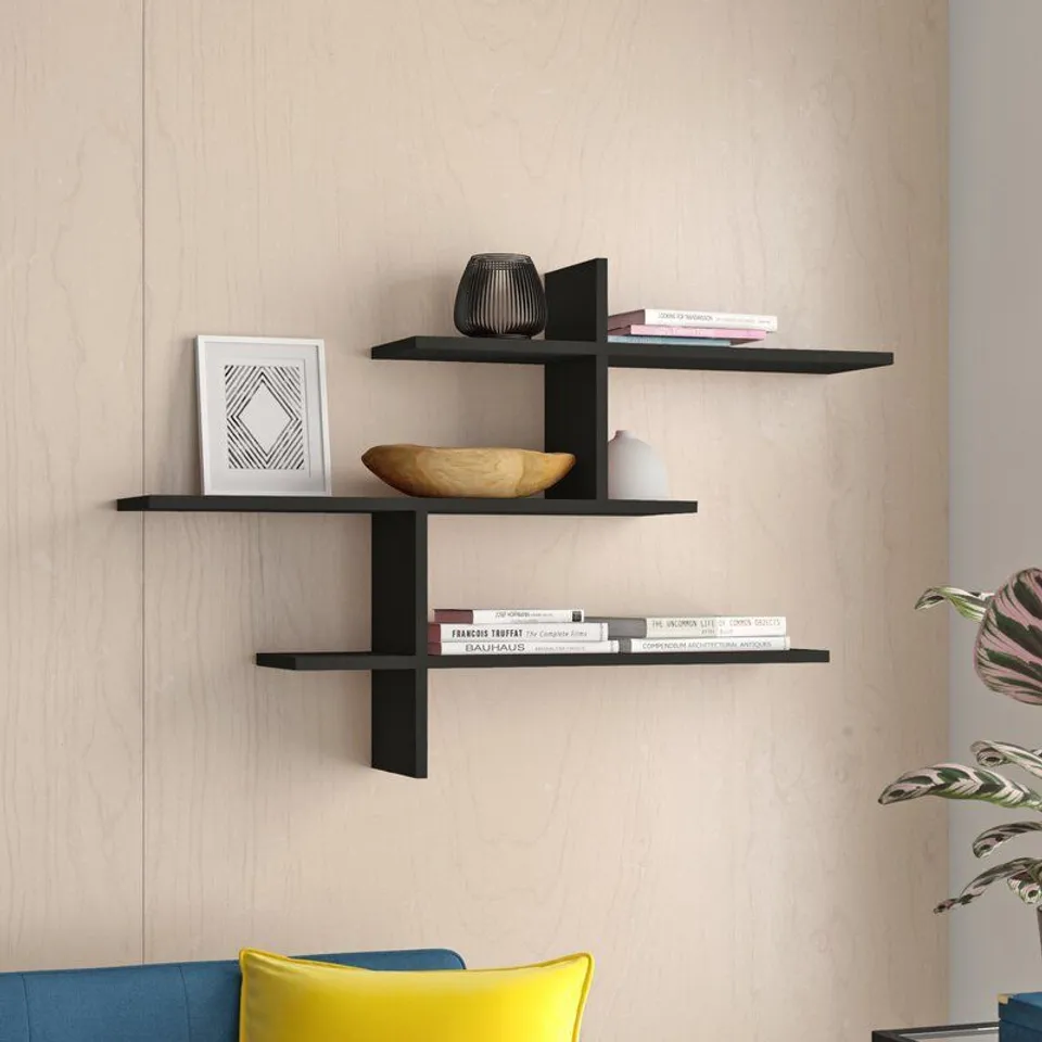 BOXED FELICIA WALL SHELF - ANTRACITE FINISH