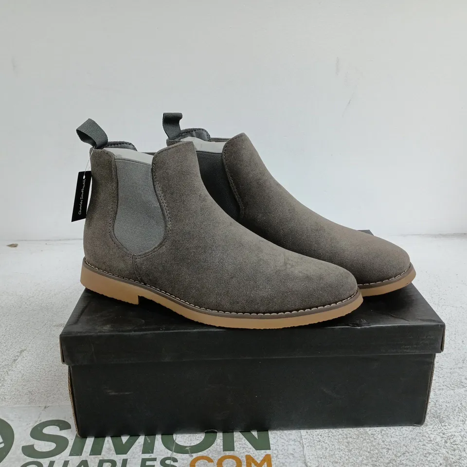 CHARLES SOUTHWELL KANSAS BOOTS SIZE 7 BOXED GREY