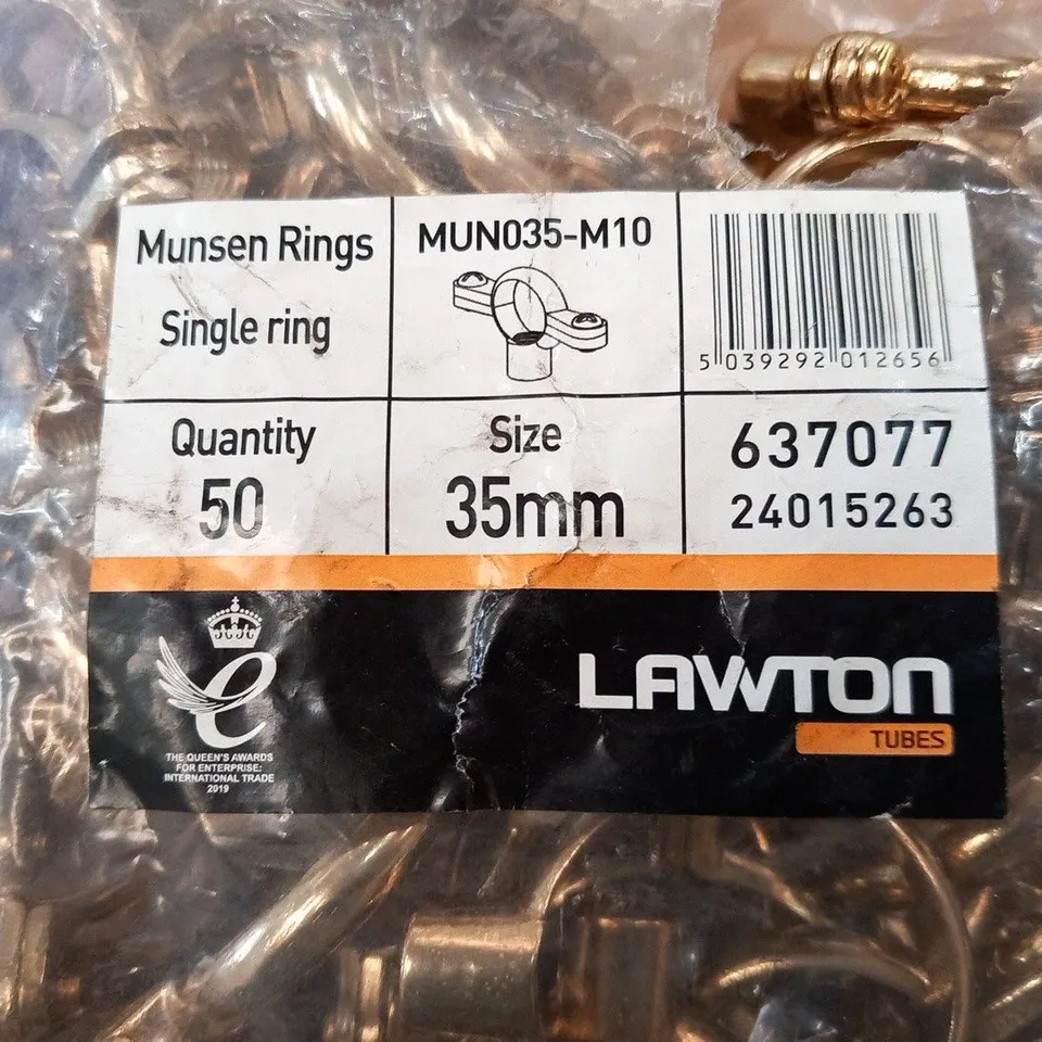 PALLET OF APPROXIMATELY 1900 LAWTON MUNSEN RINGS MUN035-M10 SIZE 35MM 