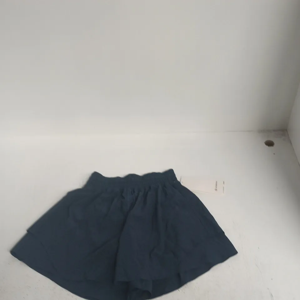 LULULEMON SHAKE IT OUT HIGH-RISE RUN SHORT 4IN NAVY – UK 6 (US XS) – XS