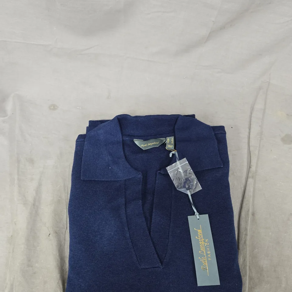 RUTH LANGSFORD NAVY KNIT JUMPER– UK SIZE S (US S)