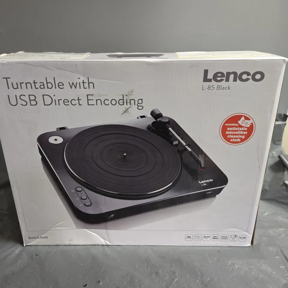 LENCO L-85 TURNTABLE WITH USB DIRECT ENCODING