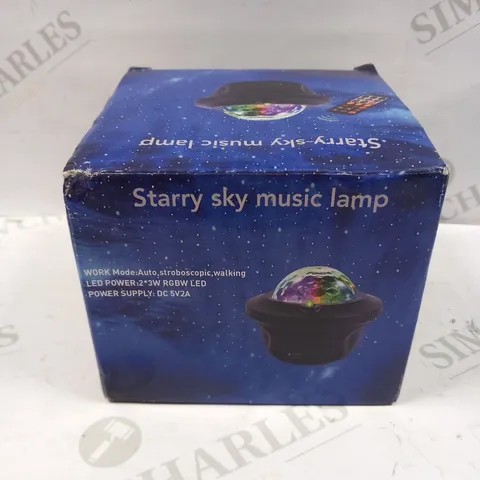 BOXED STARRY SKY MUSIC LAMP