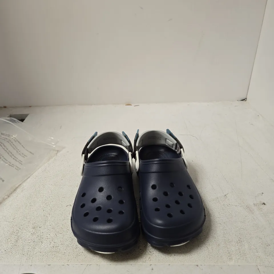 CROCS ALL TERRAIN CLOG – NAVY, UK 3 (EU 36–37) – PAIR WITH TAG