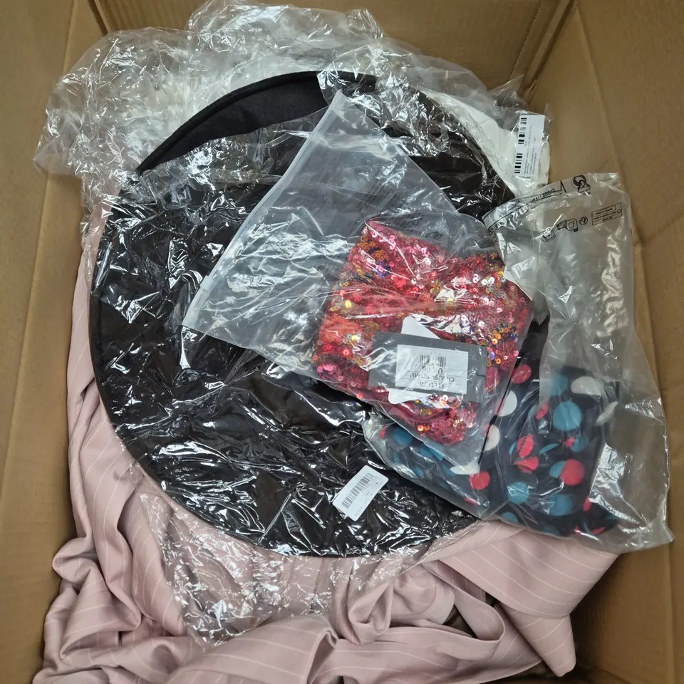 APPROXIMATELY 25 ASSORTED CLOTHING AND FASHION PRODUCTS IN VARIOUS STYLES AND SIZES - COLLECTION ONLY