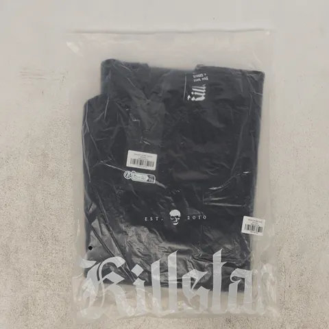 BAGGED KILLSTAR MIDNIGHT AZURE DUSTER IN BLACK SIZE MEDIUM