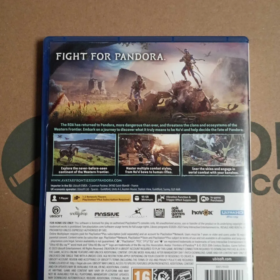 AVATAR: FRONTIERS OF PANDORA – PLAYSTATION 5 