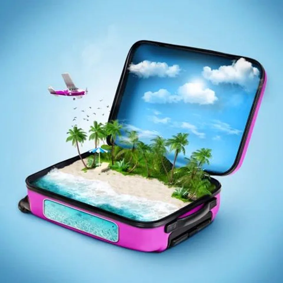 BOXED TRAVELLING WRAPPED CANVAS GRAPHIC
