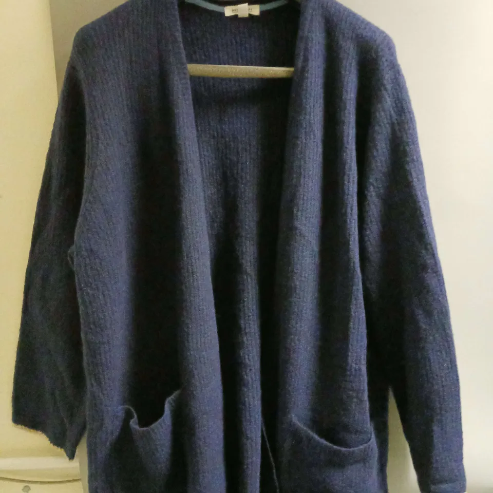 THE WHITE STUFF LADIES ERICA LONGLINE CARDIGAN DARK NAVY SIZE 22