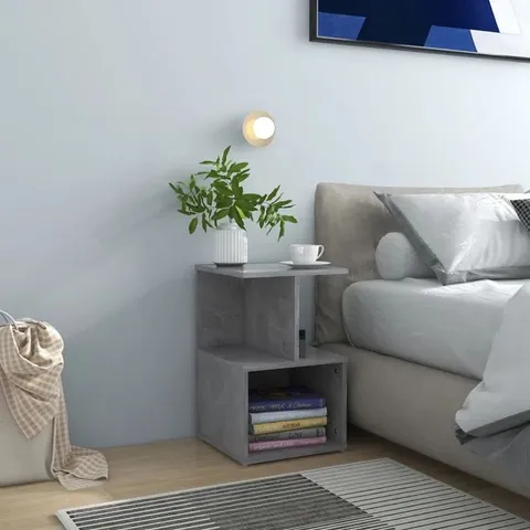 BOXED DONAHUE BEDSIDE CABINET ENGINEERED WOOD