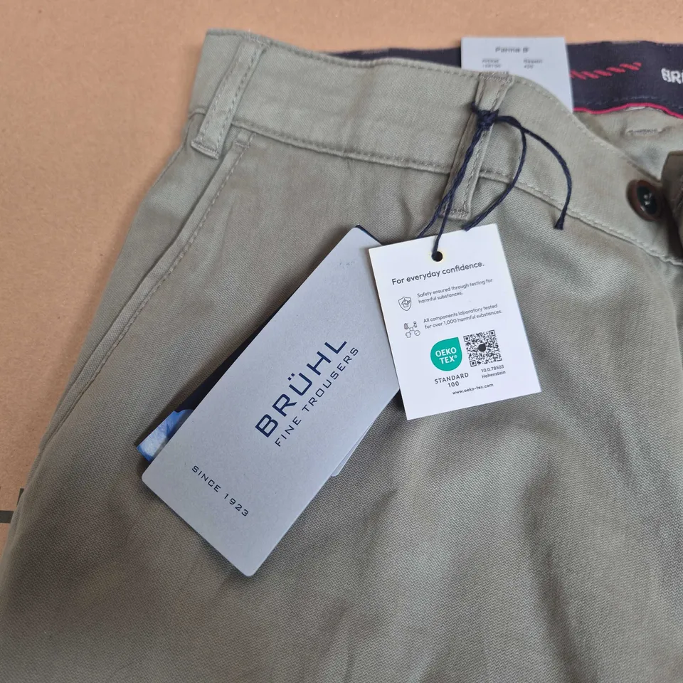 BRÜHL FINE TROUSERS PARMA B – MEN'S DRESS TROUSERS, UK 36 SHORT (EU 36S)