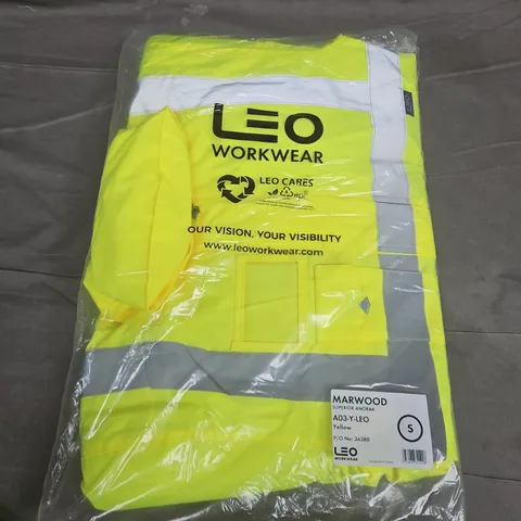 BAGGED LEO WORKWEAR MARWOOD SUPERIOR ANORAK IN YELLOW (A03-Y-LEO) - SMALL