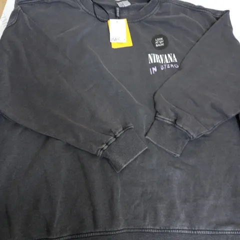 NIRVANA LOGO SWEATSHIRT SIZE XL