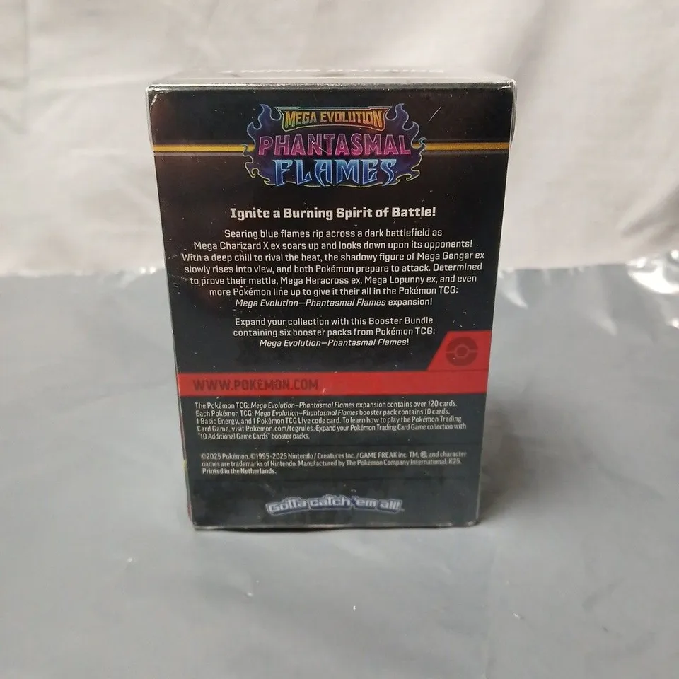 SEALED POKÉMON TRADING CARD GAME MEGA EVOLUTION PHANTASMAL FLAMES BOOSTER BUNDLE (SIX BOOSTER PACKS)