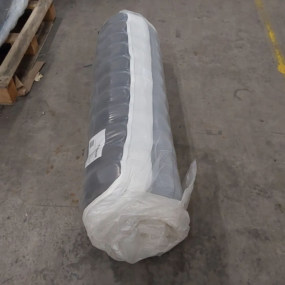 QUALITY BAGGED AND ROLLED ASPIRE 8" COOL LONG FLAME QUILTED ECO FOAM 3 LAYER DOUBLE COMFORT MEMORY CORE 4FT SMALL DOUBLE MATTRESS 
