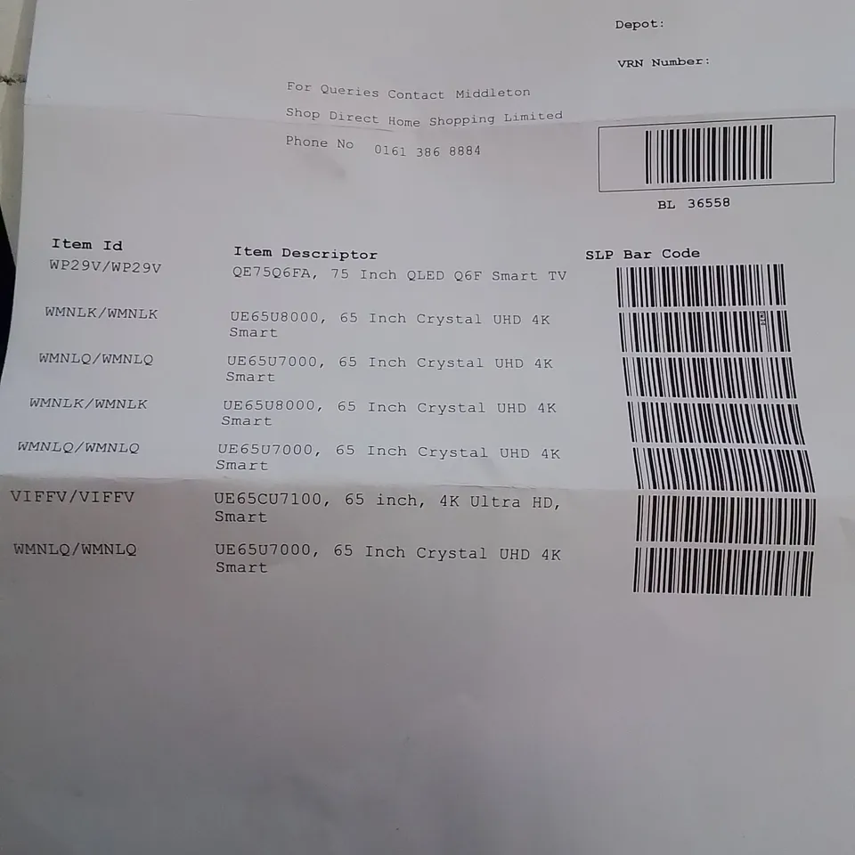 PALLET CONTAINING APPROXIMATELY 7 DAMAGED TVS