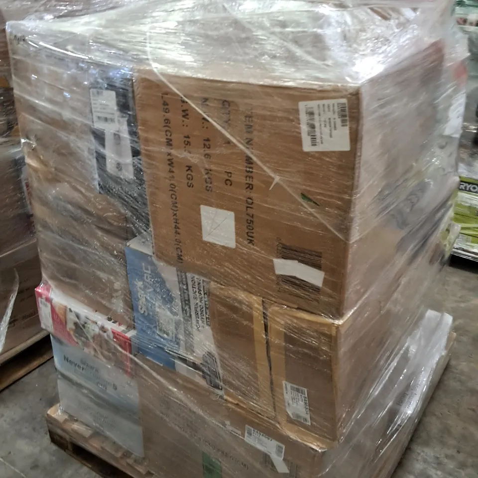 PALLET OF APPROXIMATELY 24 UNPROCESSED RAW RETURN HOUSEHOLD AND ELECTRICAL GOODS TO INCLUDE;