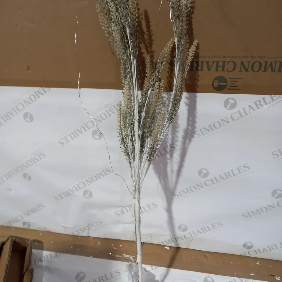 ALISON CORK SET OF 2 FAUX FOLIAGE PRE-LIT STEMS