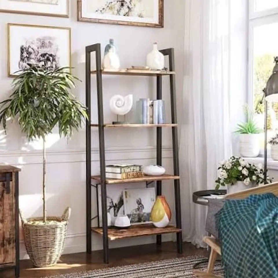BOXED VASAGLE DESIGNER LADDER SHELF (1 BOX)