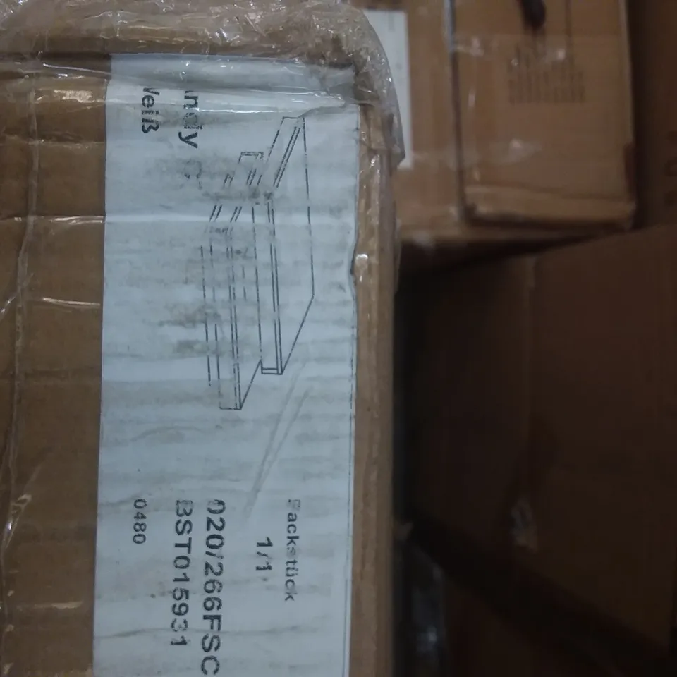 BOXED PEDESTAL COFFEE TABLE - WHITE