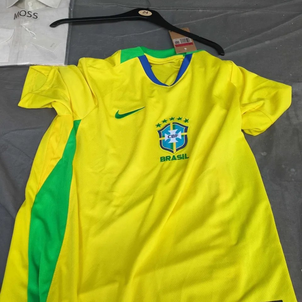 NIKE BRAZIL NATIONAL TEAM FOOTBALL JERSEY – YELLOW, MEN'S SIZE L
